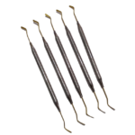 ESPATULA PARA COMPOSITE RESINAS ECONOMICA DORADA X UNIDAD