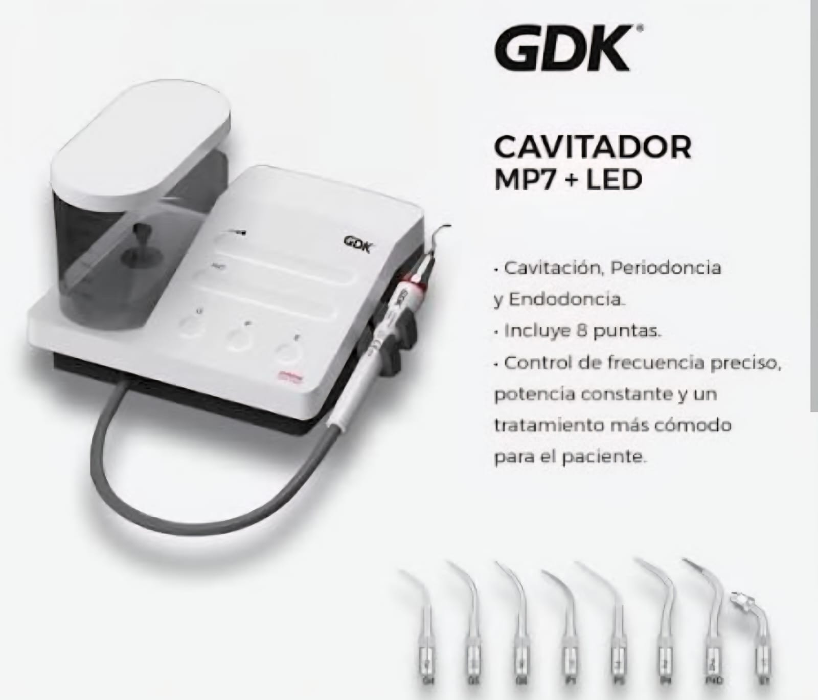 CAVITADOR CAVITADOR GDK MP7 C/TANQUE 8 PUNTAS - Imagen 1
